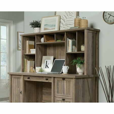 SAUDER Costa Computer Hutch Ww , Durable, 1 in. thick top to display office essentials on the surface 428726